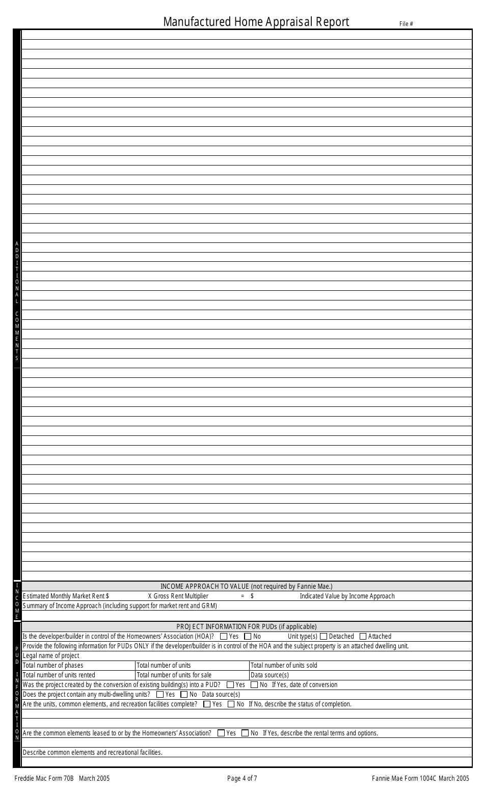 Fannie Mae Form 1004C Manufactured Home Appraisal Report, Page 4