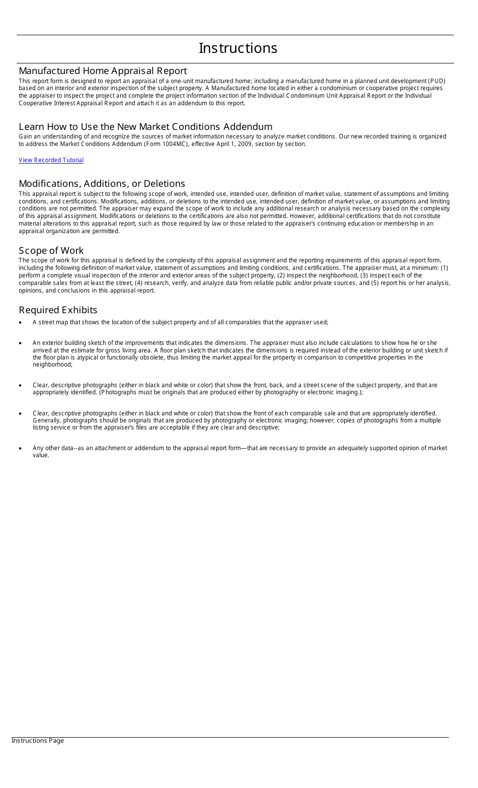 Fannie Mae Form 1004C Manufactured Home Appraisal Report, Page 8