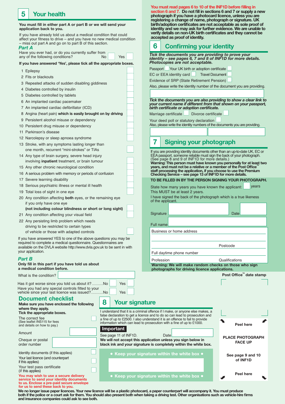 Form D1 Fill Out, Sign Online and Download Fillable PDF, United