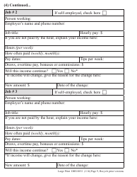 Form DHS0852 Interim Change Report for Supplemental Nutrition Assistance Program (Snap) - Large Print - Oregon, Page 9