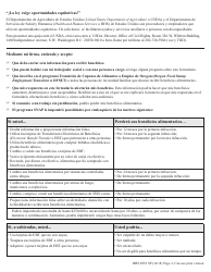 Formulario DHS0852 Informe De Cambio Provisorio Para El Programa De Asistencia De Nutricion Suplementaria (Snap) - Oregon (Spanish), Page 2