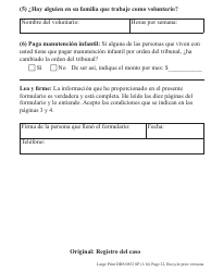 Formulario DHS0852 Informe De Cambio Provisorio Para El Programa De Asistencia De Nutricion Suplementaria (Snap) - Letra Grande - Oregon (Spanish), Page 10