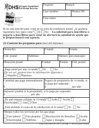 Formulario DHS0852 Informe De Cambio Provisorio Para El Programa De Asistencia De Nutricion Suplementaria (Snap) - Letra Grande - Oregon (Spanish), Page 5