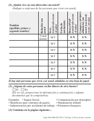 Formulario DHS0852 Informe De Cambio Provisorio Para El Programa De Asistencia De Nutricion Suplementaria (Snap) - Letra Grande - Oregon (Spanish), Page 6