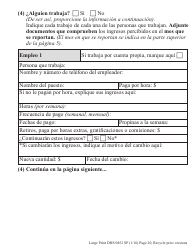 Formulario DHS0852 Informe De Cambio Provisorio Para El Programa De Asistencia De Nutricion Suplementaria (Snap) - Letra Grande - Oregon (Spanish), Page 8