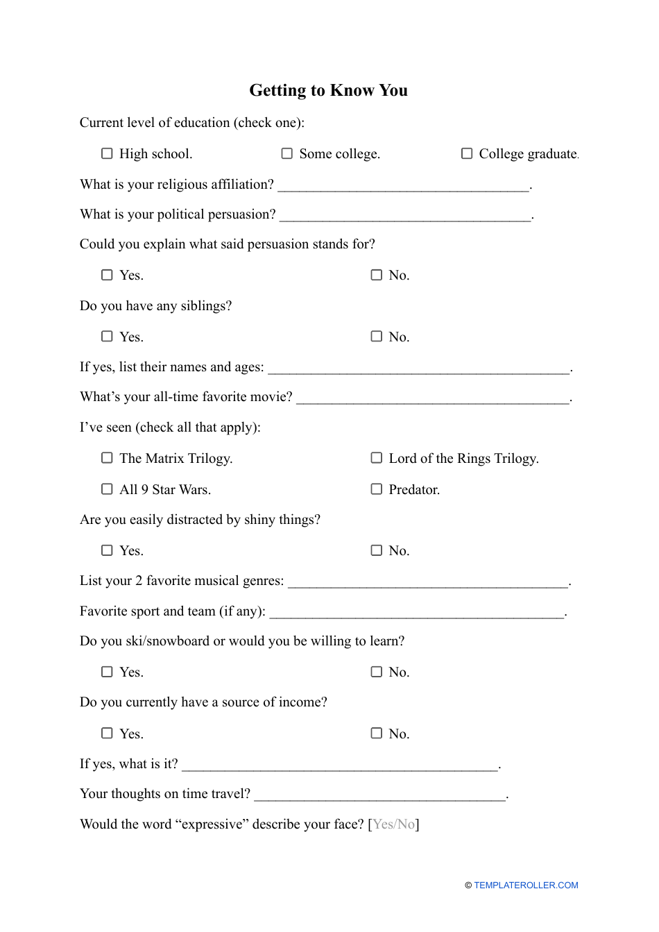 Girlfriend Application Form Fill Out Sign Online And Download Pdf Templateroller 4470