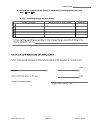 Form CVNC11F Application for Change of Name for an Adult - Arizona, Page 4