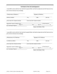 Form JDF421 Petition for Name Change (Minor Child) - Colorado, Page 2