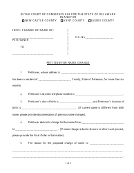 Change of Name Petitions - Delaware, Page 3