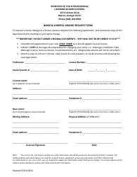 Name &amp; Address Change Request Form - Georgia (United States), Page 3
