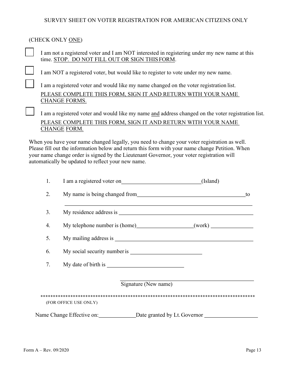 Form A Name Change of Individual - Hawaii, Page 13