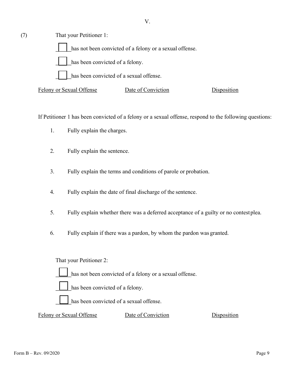 Form B Name Change for Couple - Hawaii, Page 9