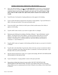 Form C Name Change of Minor by Both Parents or Legal Guardian - Hawaii, Page 2