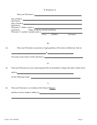 Form C Name Change of Minor by Both Parents or Legal Guardian - Hawaii, Page 7