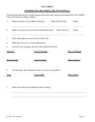 Form D Name Change for Family - Hawaii, Page 15