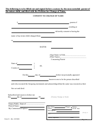 Form E Name Change of a Minor by One Parent With the Notarized Consent of the Other Parent - Hawaii, Page 17