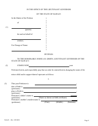 Form E Name Change of a Minor by One Parent With the Notarized Consent of the Other Parent - Hawaii, Page 8