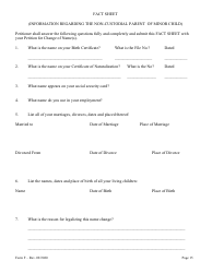 Form F Name Change of Parent and Minor Children With the Notarized Consent of the Other Parent - Hawaii, Page 15