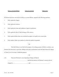 Form F Name Change of Parent and Minor Children With the Notarized Consent of the Other Parent - Hawaii, Page 9