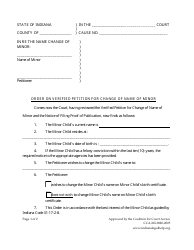Minor Child Name Change With Consent of Other Parent - Indiana, Page 11