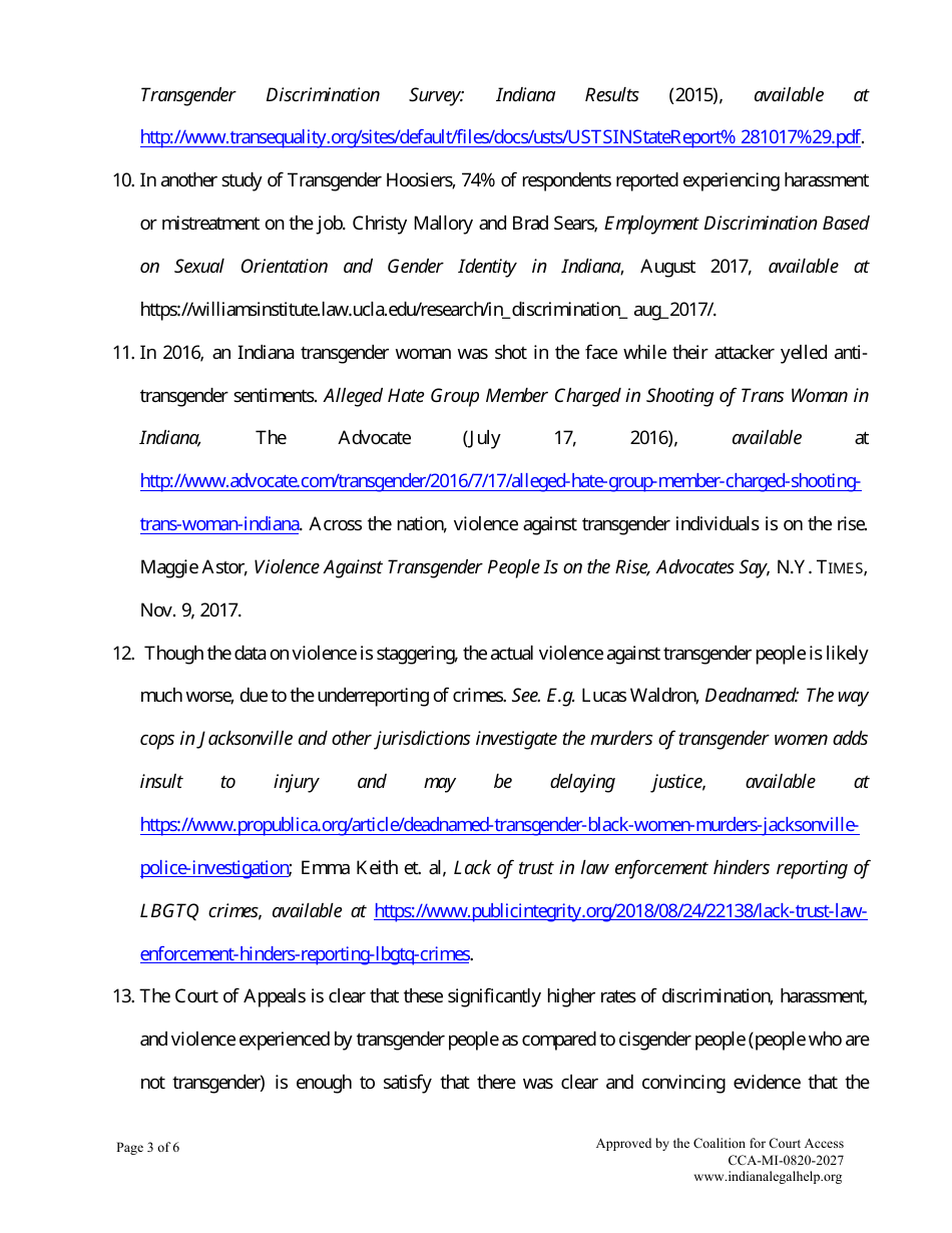 Minor Child Name Change Without Consent of Other Parent - Indiana, Page 19