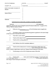 Minor Child Name Change Without Consent of Other Parent - Indiana, Page 4
