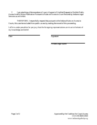 Adult Name Change Form - Indiana, Page 12