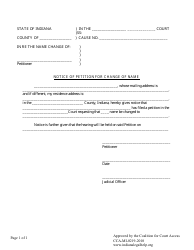 Adult Name Change Form - Indiana, Page 6
