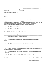 Adult Name Change Form - Indiana, Page 7
