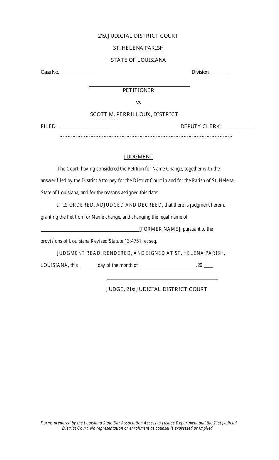 Petition to Change the Name of a Minor - Louisiana, Page 3