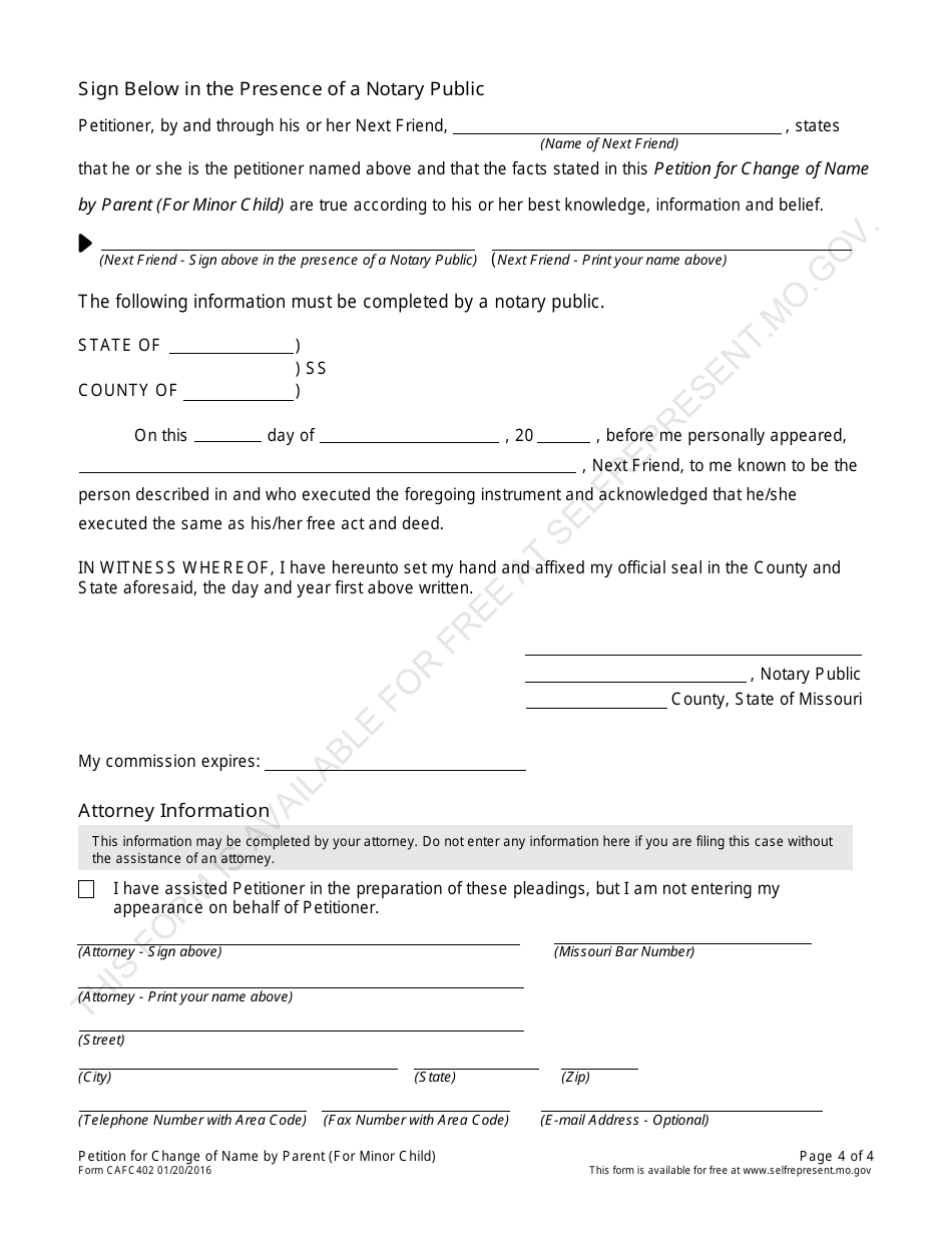 Form CAFC402 - Fill Out, Sign Online and Download Printable PDF ...