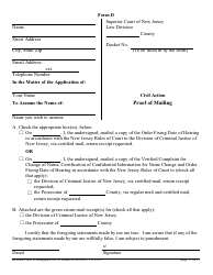 Form CN10551 Name Change Form - Adult - New Jersey, Page 17