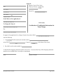 Form CN10552 Name Change Form - Family - New Jersey, Page 19