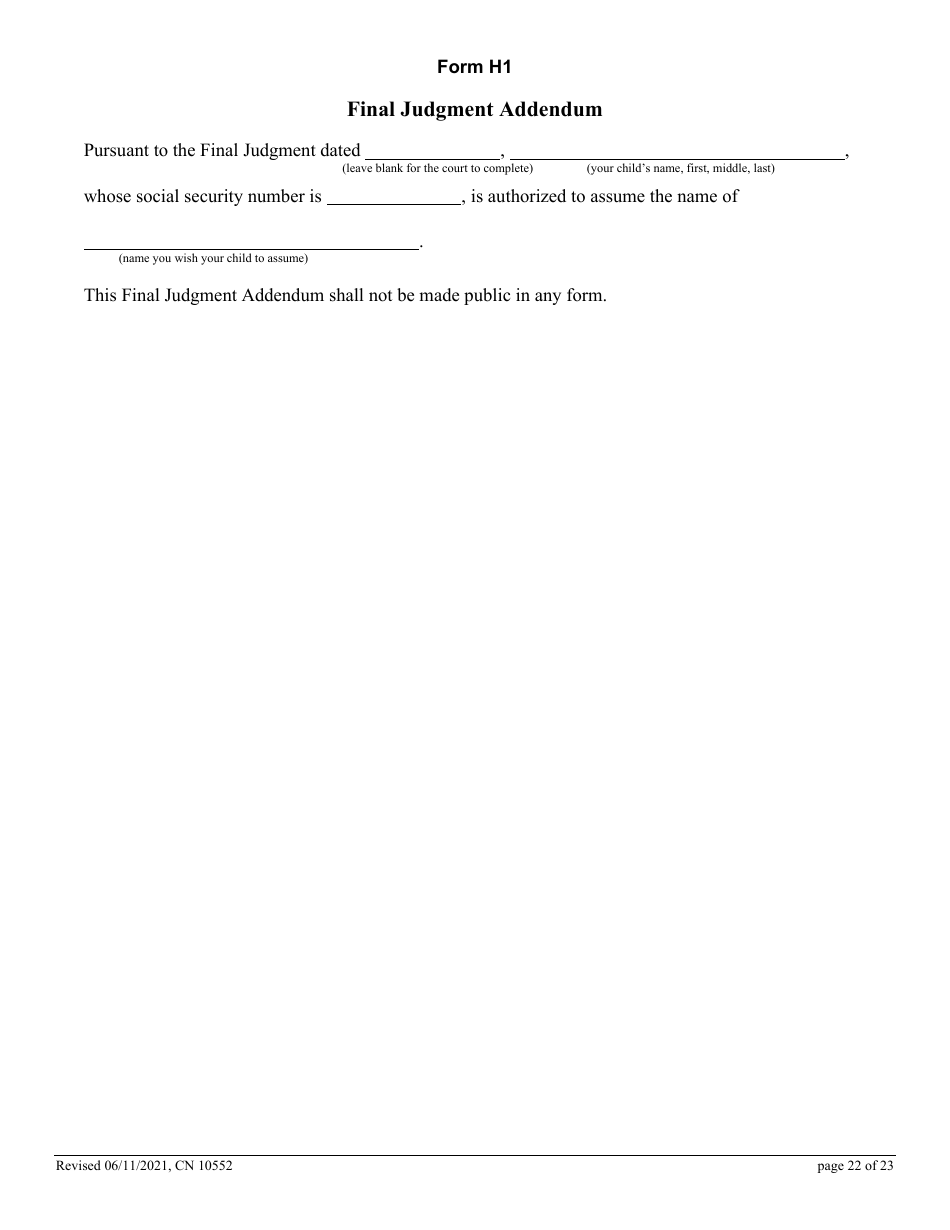 Form CN10552 Name Change Form - Family - New Jersey, Page 22