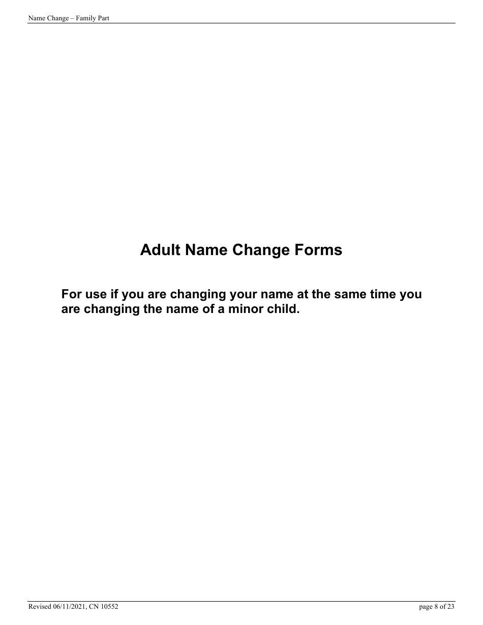 Form CN10552 Name Change Form - Family - New Jersey, Page 8