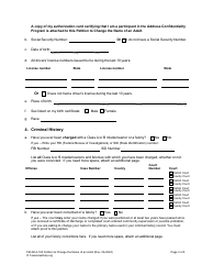 Form FM-NCA-100 Petition to Change the Name of an Adult - Texas, Page 2