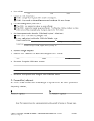 Form FM-NCC1-100 Petition to Change the Name of a Child - Texas, Page 2