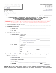 Form CWV-3 Name and/or Address Change - West Virginia