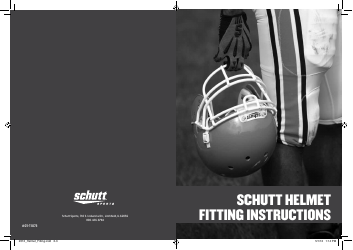 Document preview: Football Helmet Size Chart - Schutt Sports