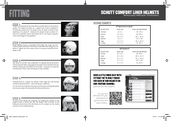 Football Helmet Size Chart - Schutt Sports, Page 3