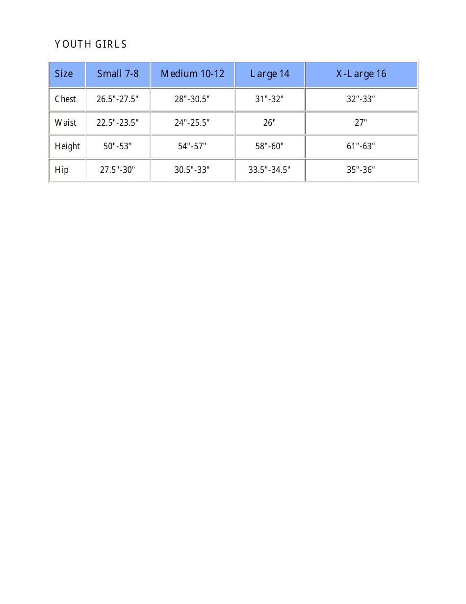 Apparel Size Chart - Adidas Download Printable PDF | Templateroller