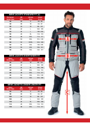 Motorcycle Clothing Size Chart - Dane, Page 3