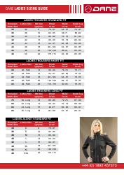 Motorcycle Clothing Size Chart - Dane, Page 4