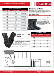 Motorcycle Clothing Size Chart - Dane, Page 5
