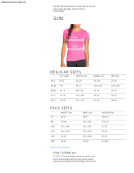 Sportswear Size Chart - Under Armour - Big Pictures, Page 10