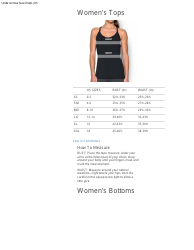 Sportswear Size Chart - Under Armour - Big Pictures, Page 4