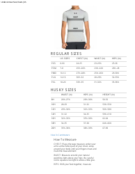 Sportswear Size Chart - Under Armour - Big Pictures, Page 9