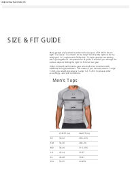 Document preview: Sportswear Size Chart - Under Armour - Big Pictures