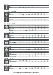 Sportswear Size Chart - Tru, Page 4
