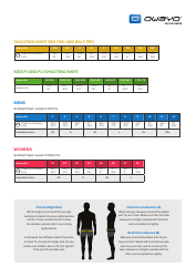 Basketball Clothing Size Chart - Owayo, Page 2